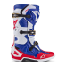 Alpinestars Crosslaarzen Tech 10 LE Union - Rood / Donker Blauw / Wit
